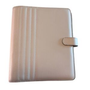 Kikki.k Planner A5 Blush Pink Quilted Vegan Rose Gold Ring Binder